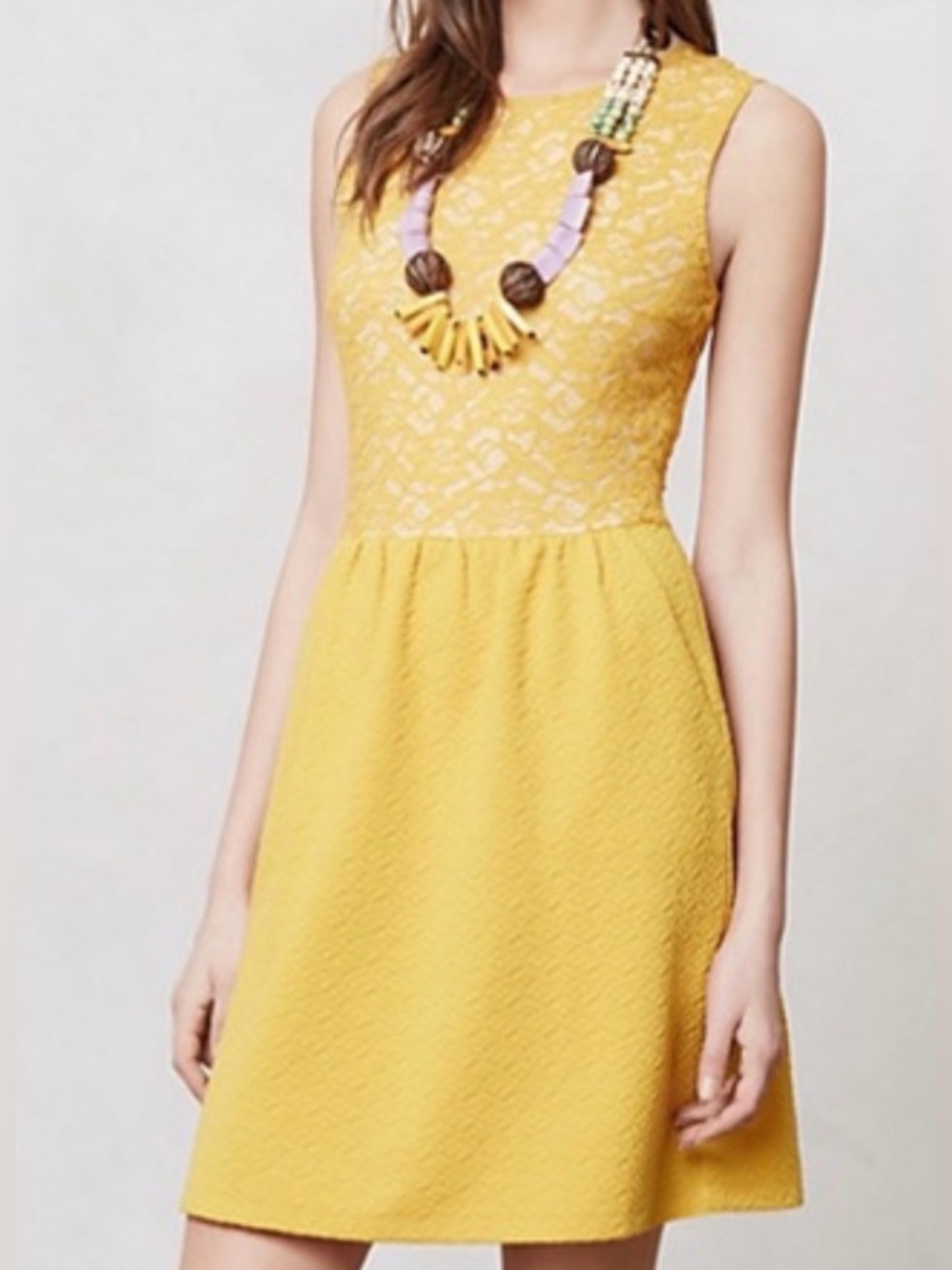 Maeve Vera Lace A-Line Dress by Anthropologie Size Small